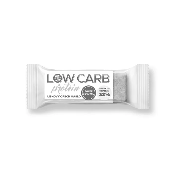 Jihočeská svačinka Tyčinka Low carb Protein 32 % s lískooříškovým krémem 28 g