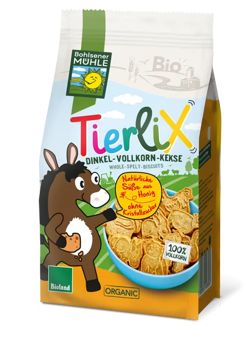 Bohlsener Mühle Keksy špaldové celozrnné Zvířátka 125g BIO