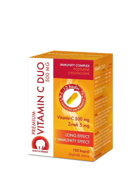 Premium Vitamin C Duo 500 mg 120 kapslí