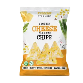 Popcrop Proteinové chipsy se sýrovo-cibulovou příchutí 60 g