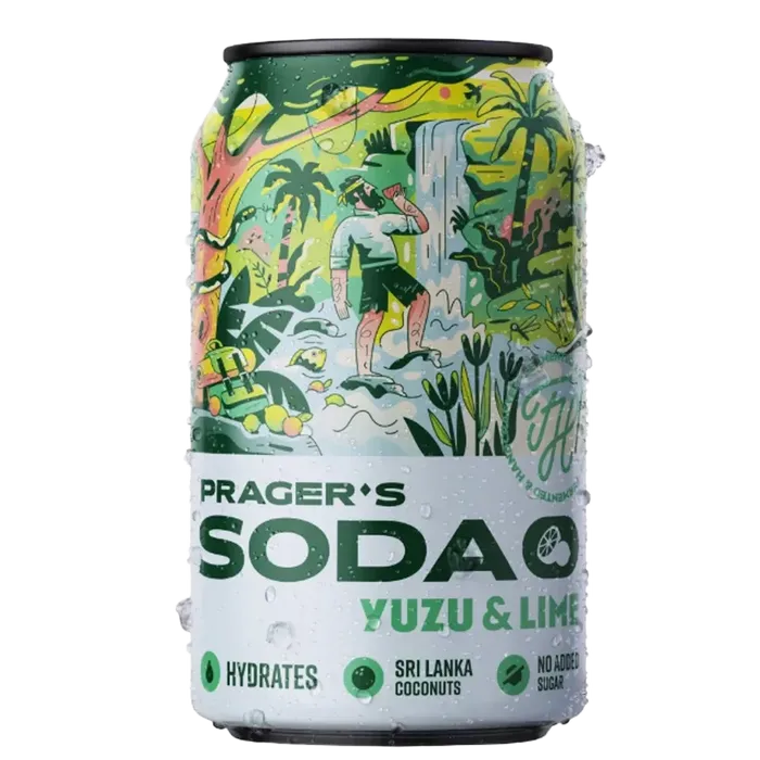 Prager's Soda Yuzu a limeta 330 ml