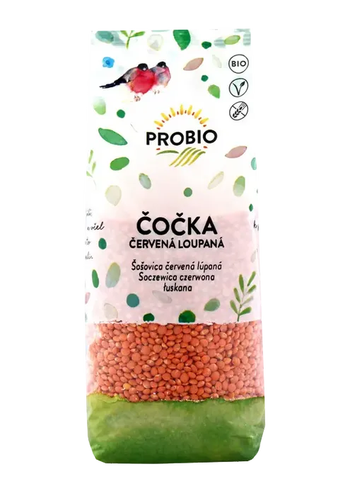 PROBIO Červená čočka loupaná 500g BIO