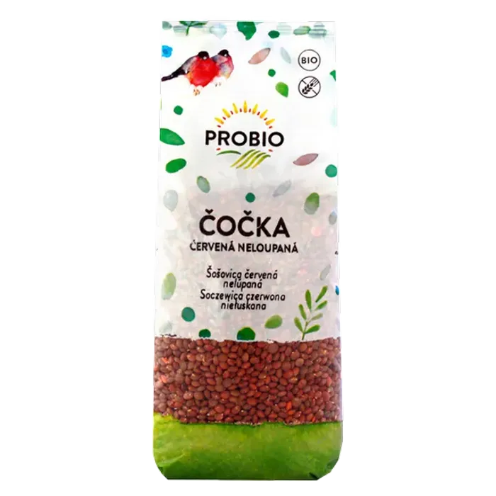 PROBIO Čočka červená neloupaná 500g BIO