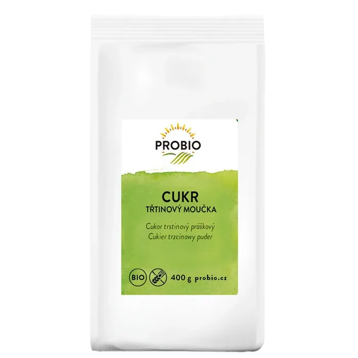 PROBIO Cukr třtinový moučkový 400 g BIO