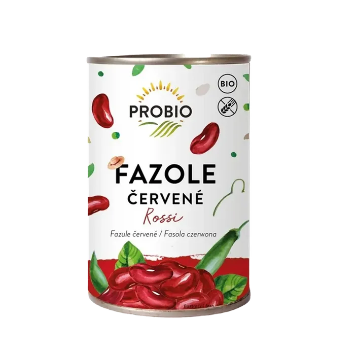 PROBIO Fazole červené Rossi sterilované 400 g BIO