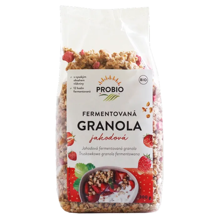 PROBIO Granola fermentovaná jahodová 300 g BIO