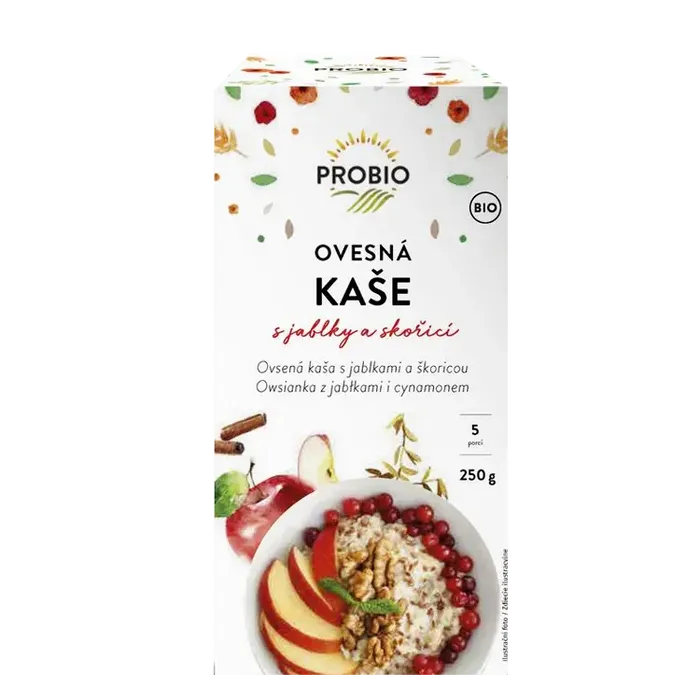 PROBIO Kaše ovesná bezlepková s jablíčky 250g BIO