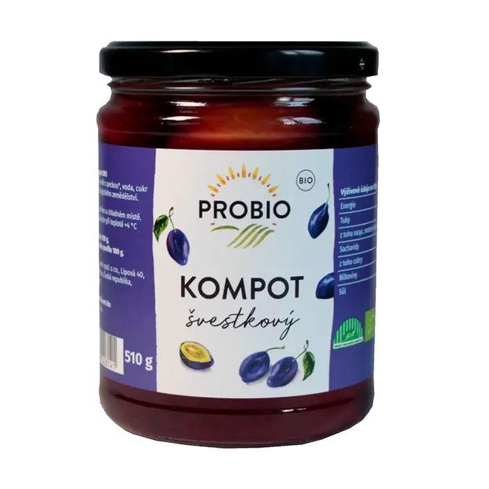 PROBIO Kompot švestkový 510 g BIO