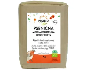 PROBIO Mouka pšeničná celozrnná hrubě mletá 1 kg BIO