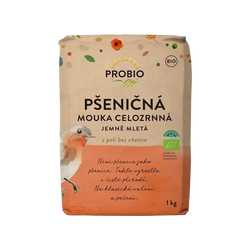PROBIO Mouka pšeničná celozrnná jemně mletá 1kg BIO