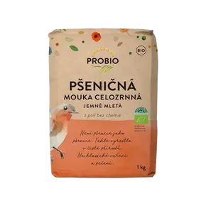 PROBIO Mouka pšeničná celozrnná jemně mletá 1kg BIO