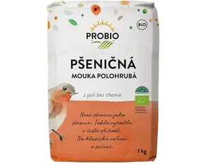PROBIO Mouka pšeničná polohrubá 1 kg BIO