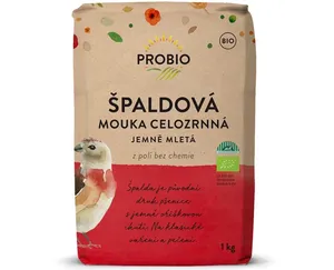 PROBIO Mouka špaldová celozrnná jemně mletá 1kg BIO