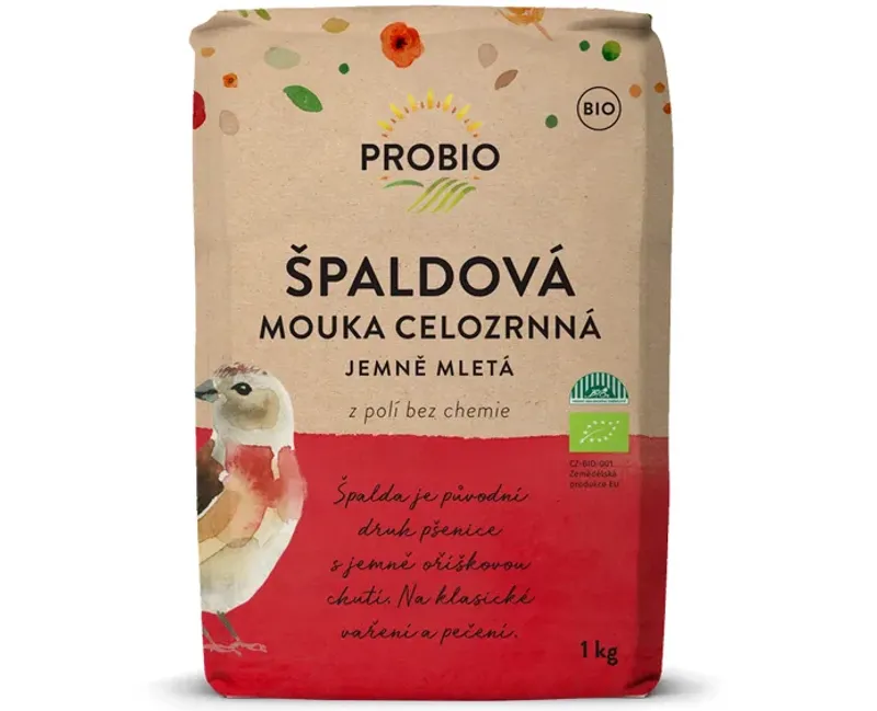 PROBIO Mouka špaldová celozrnná jemně mletá 1kg BIO