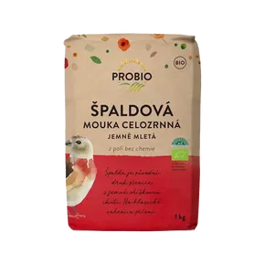 PROBIO Mouka špaldová celozrnná jemně mletá 1kg BIO