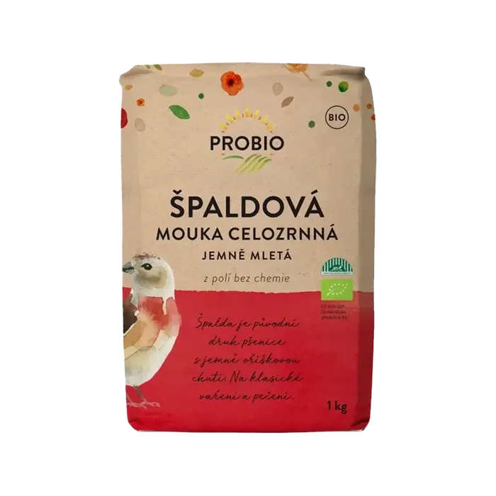 PROBIO Mouka špaldová celozrnná jemně mletá 1kg BIO