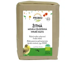 PROBIO Mouka žitná celozrnná hrubě mletá 1 kg BIO