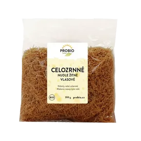 PROBIO Nudle žitné celozrnné vlasové 300g BIO