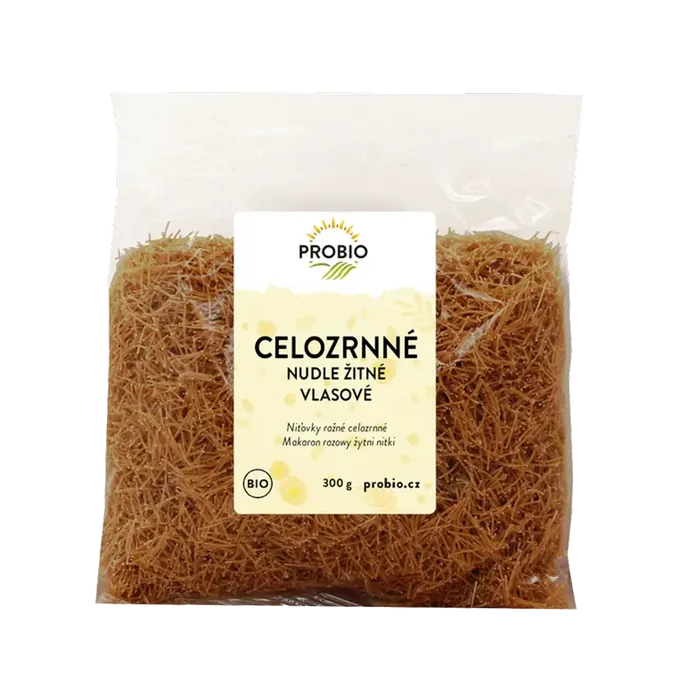 PROBIO Nudle žitné celozrnné vlasové 300g BIO