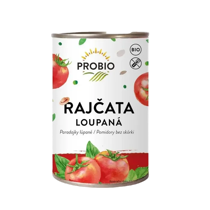 PROBIO Rajčata loupaná sterilovaná 400 g BIO