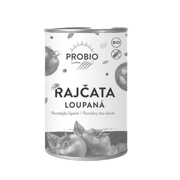 PROBIO Rajčata loupaná sterilovaná 400 g BIO
