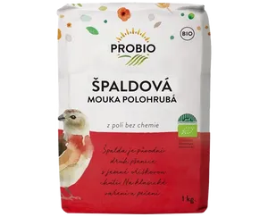 PROBIO Špaldová mouka polohrubá 1 kg BIO