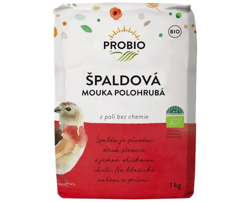 PROBIO Špaldová mouka polohrubá 1 kg BIO