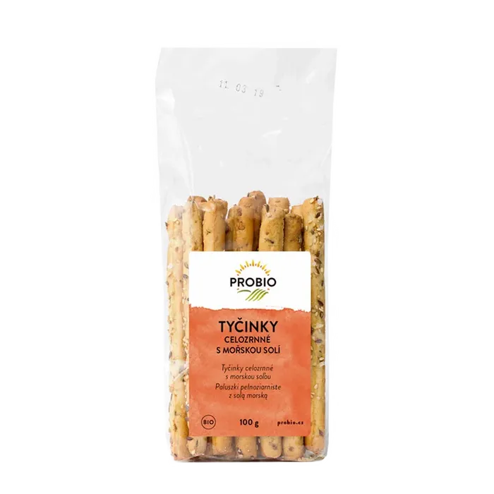 PROBIO Tyčinky celozrnné s mořskou solí 100g BIO