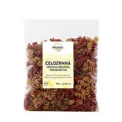 PROBIO Vřetena pšeničná celozrnná barevná MIX  400g