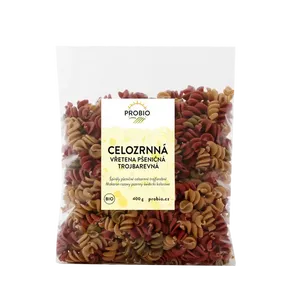 PROBIO Vřetena pšeničná celozrnná barevná MIX  400g