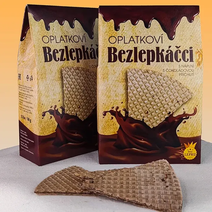 Pura Oplatkoví bezlepkáčci čokoládoví (trojhránky) 50 g