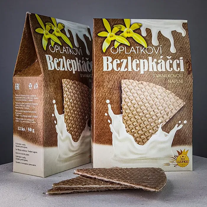 Pura Oplatkoví bezlepkáčci vanilkoví(trojhránky) 50 g