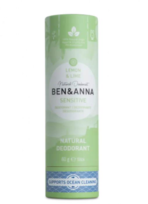 Ben & Anna Tuhý deodorant Sensitive BIO 60 g - Citrón a limetka