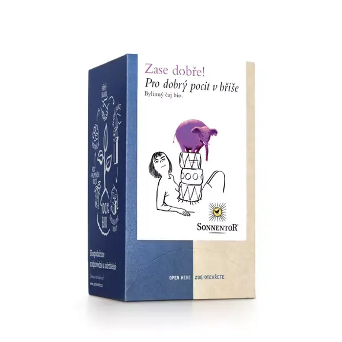 Sonnentor Čaj Zase dobře! Pro dobrý pocit v břiše 18x1,5 g BIO