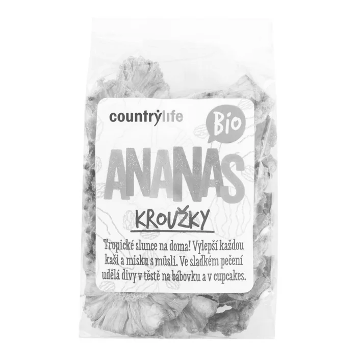 Country Life ananas kroužky 100g BIO