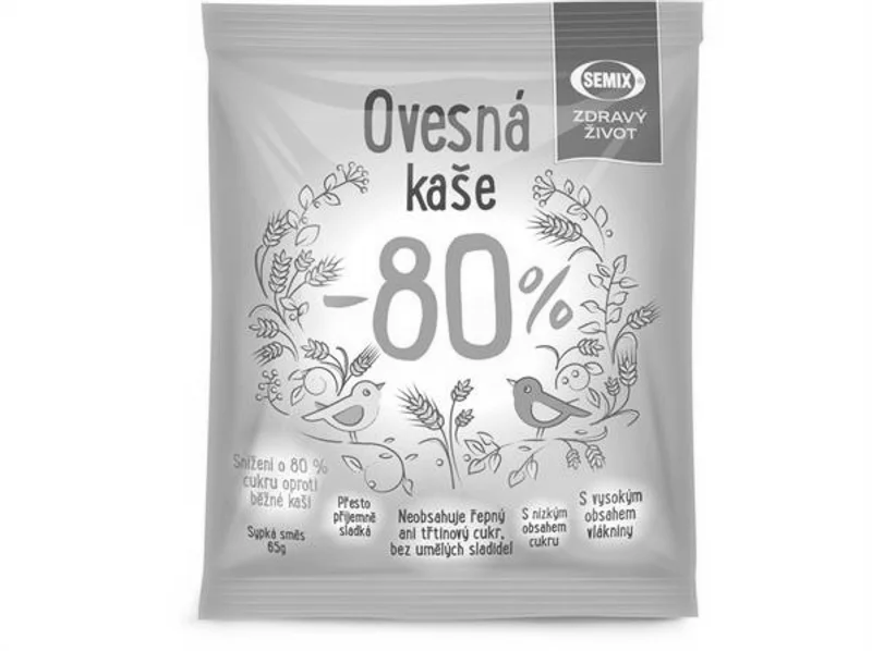 Semix Kaše ovesná -80% 65 g