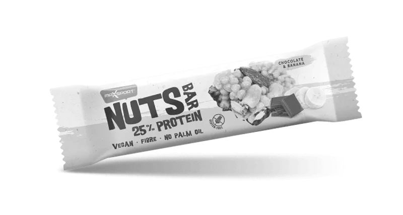 MaxLife Tyčinka Nuts Bar 25% protein čokoláda banán 40 g