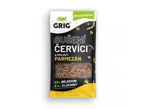 Grig Sušení červíci - příchuť parmezán 13 g