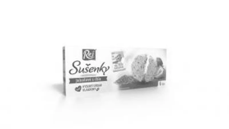 Rej Sušenky celozrnné jahodové s chia semínky 6x20g