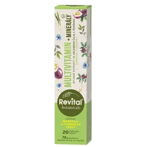 Revital Botanicals Multivitamin+minerály 20 šumivých tablet