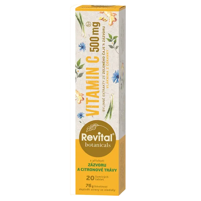 Revital Botanicals Vitamin C 500 mg 20 šumivých tablet