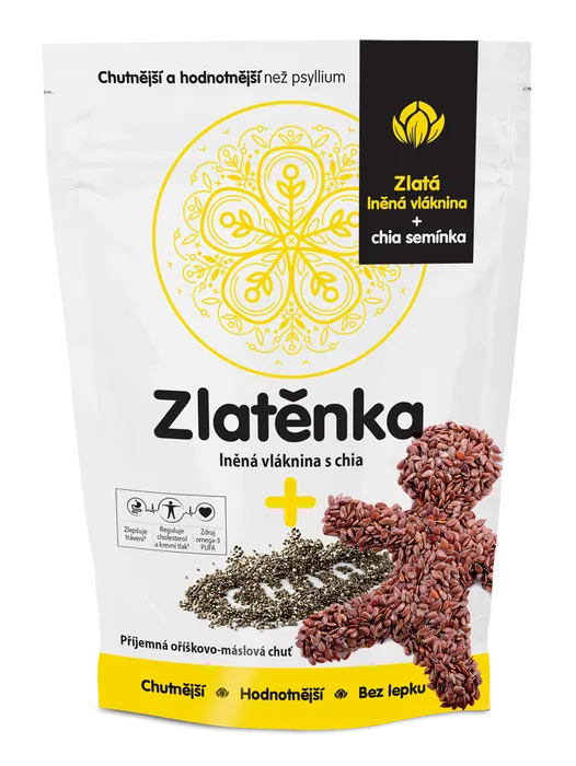 Zlatěnka lněná vláknina s chia 300 g