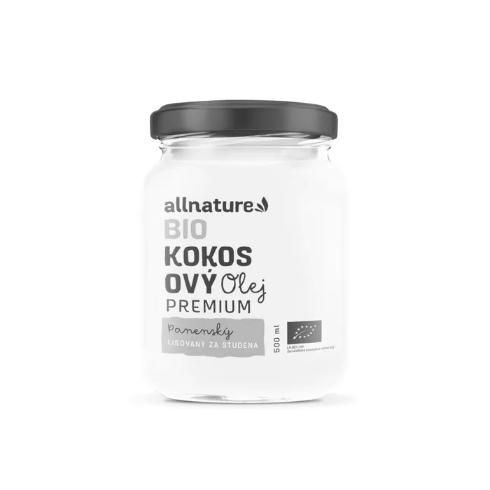 Allnature Kokosový olej panenský 500 ml BIO