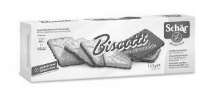 Schär polomáčené sušenky Biscotti con cioccolato 150 g