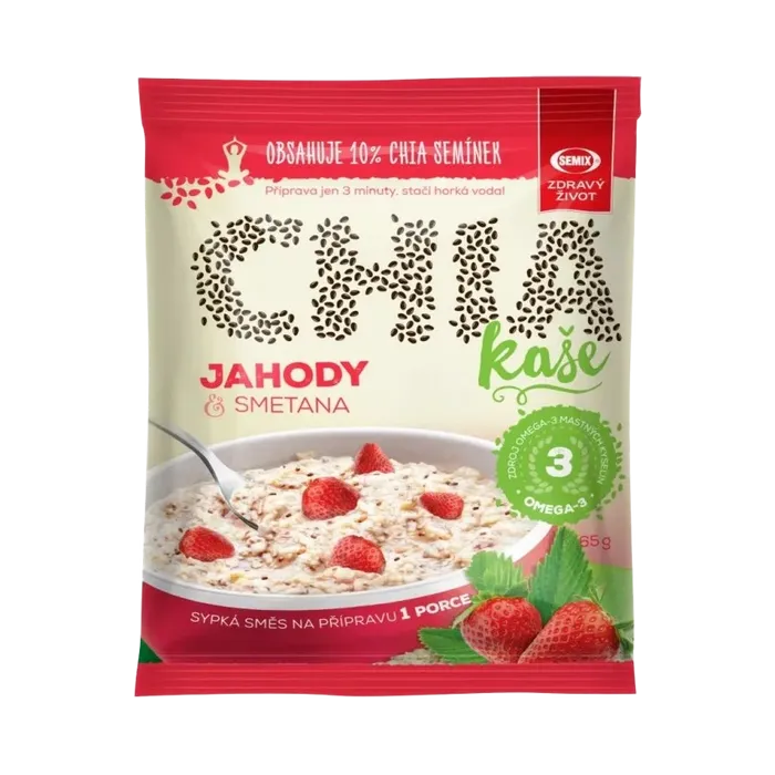 Semix Chia kaše jahodová se smetanou 65 g