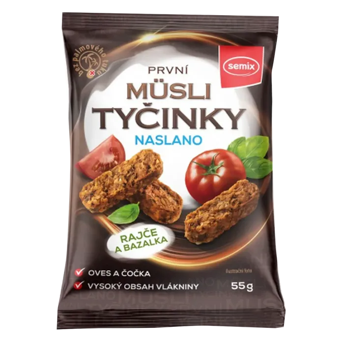 Semix Müsli tyčinky naslano rajče a bazalka 55g