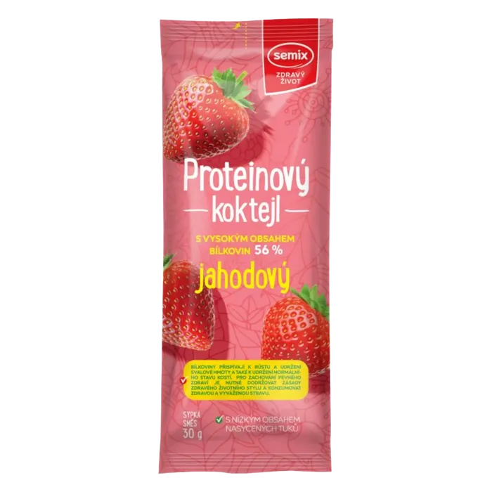 Semix proteinový koktejl jahodový 30 g