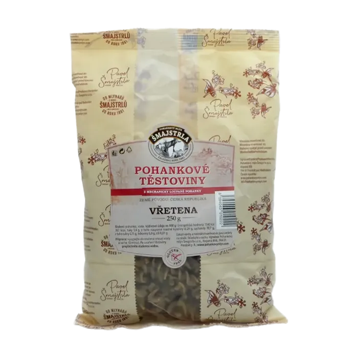 Šmajstrla Pohankové těstoviny vřetena 250 g