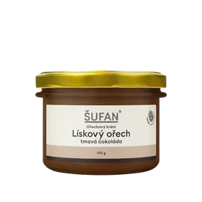 Šufan Krém Lískový ořech s tmavou čokoládou 190 g