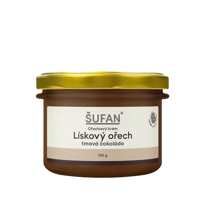 Šufan Krém Lískový ořech s tmavou čokoládou 190 g